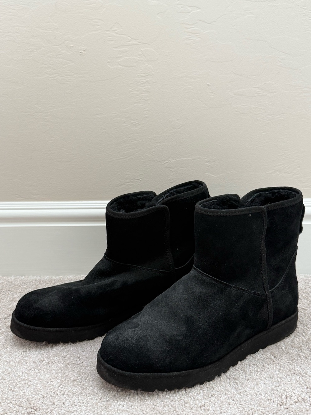 UGG black classic mini boots